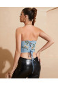 Tube bandeau short corset Butterflies