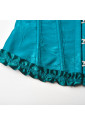 Elegant teal embroidery corset ESMERA