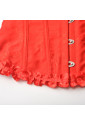 Elegant red embroidery corset ESMERA