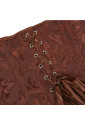 Brown floral pattern corset
