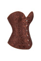 Brown floral pattern corset