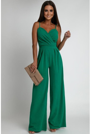 Prom green jumpsuit overall with thin straps LISA