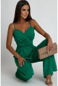 Prom green jumpsuit overall with thin straps LISA