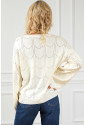 Flare Sleeve Texture Knit Sweater
