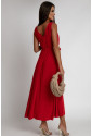 Dlhé červené univerzálne midi šaty 