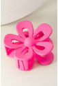 Pink Sweet Hollowed Flower Shape Claw Clip