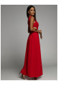 Maxi split red dress
