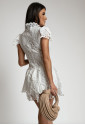 Výnimočné biele hačkované šaty KIM