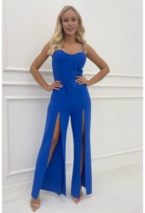 Women jumpsuit overall with slits