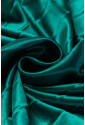 Zelená plisovaná dlhá saténová sukňa