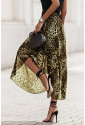 Skvele strihaná maxi sukňa s leopardím vzorom 
