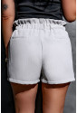 Linen Mix Paper Bag Shorts