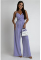Prom lilac jumpsuit overall with thin straps LISA