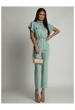 Women jumpsuit with belt MILITARY