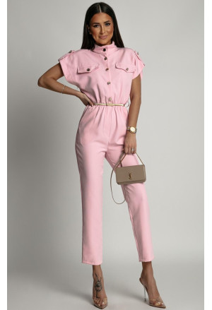 Women jumpsuit with belt MILITARY