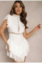 Lace overall jumpsuit high waist