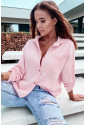 Pink Crinkle Cotton Shirt