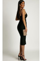 Black bandage midi skirt MARTINA