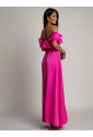 Satin spanish flamengo maxi skirt set