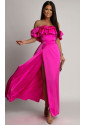 Satin spanish flamengo maxi skirt set