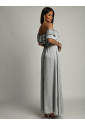 Satin spanish flamengo maxi skirt set