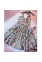 Noble embroidery princess corset dress