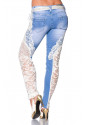 Extravagant jeans with lace