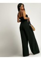 Women's black top and pants set