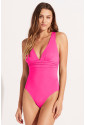 Deep V Neck One piece Swimwear