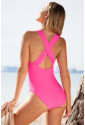 Deep V Neck One piece Swimwear