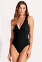 Deep V Neck One piece Swimwear