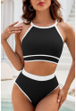 Contrast Trim High Waisted Bikini