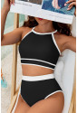 Contrast Trim High Waisted Bikini