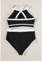 Contrast Trim High Waisted Bikini