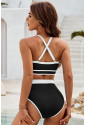 Contrast Trim High Waisted Bikini