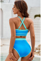 Contrast Trim High Waisted Bikini