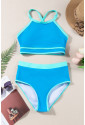 Contrast Trim High Waisted Bikini