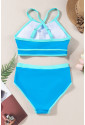 Contrast Trim High Waisted Bikini