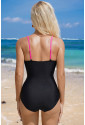 Crossover Colorblock Cutout One Piece Swimsuit