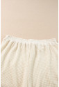 Summer knitted set with tassels - top and shorts