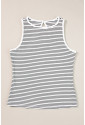 Striped Ribbed Knit Sleeveless Top