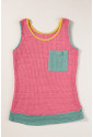 Color Block Breathable Knit Tank Top