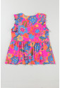 Boho Pattern Print Flounce V Neck Tank Top