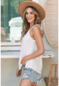 Eyelet Strappy Scoop-Neck Tank Top