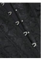 Black floral pattern corset