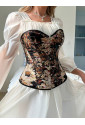 Interesting Floral Tapestry Vintage Corset