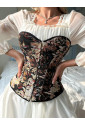 Interesting Floral Tapestry Vintage Corset