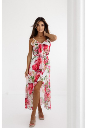 Summer floral strapless maxi dress IRINA