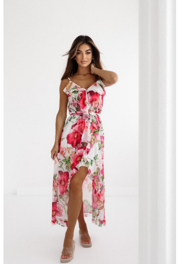 Summer floral strapless maxi dress IRINA