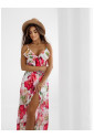 Summer floral strapless maxi dress IRINA